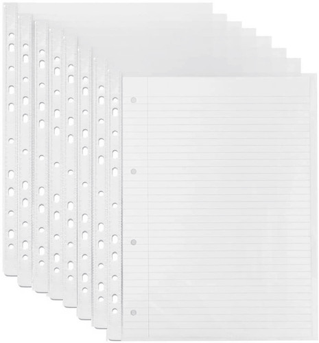Clear plastic punched - clear,