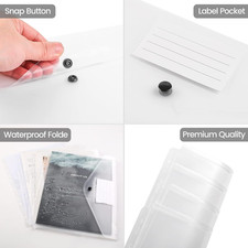 Clear Plastic Wallets A4